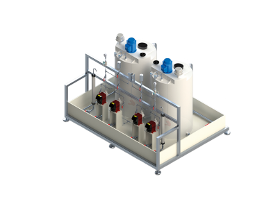 SKIDS DE DOSAGEM QUÍMICA EM ESTRUTURA TDF SYSTEMS