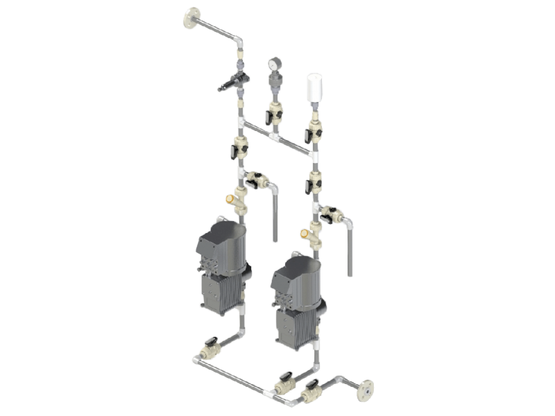 SKIDS DE DOSAGEM QUÍMICA EM ARMÁRIO